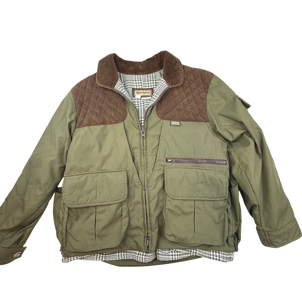 Remington Olive Green and Brown Military Field Jacket